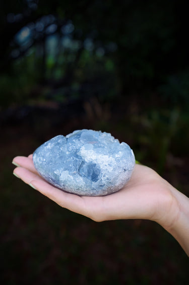 Madegascan Celestite Cluster Egg